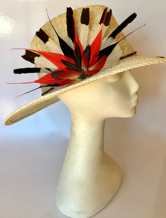 Hats by Felicity feather HAT-ON "Maggie"