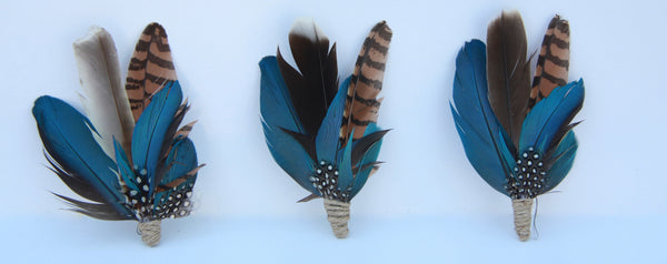 Hats by Felicity - Feather Lapel pins